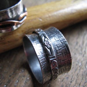 Spinner Ring aus 925er Silber - Anti-Angst - Fidget Ring