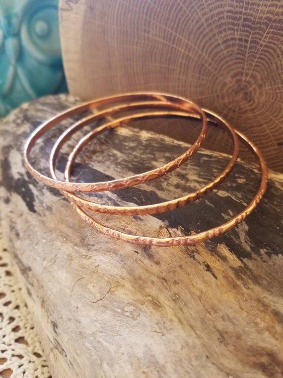 Coppercraft Guild set of 3 Vintage 70s Copper Ban… - image 2