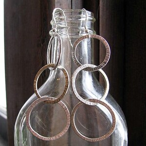 Sterling Silver Triple Hoop Earrings