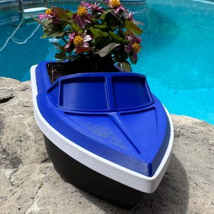 Nautische bootplanter voor cottage-decoratie - Cottage-opslagstuk- Cottage sleutelmand- Cottage externe mand- Cottage speelkaartmand