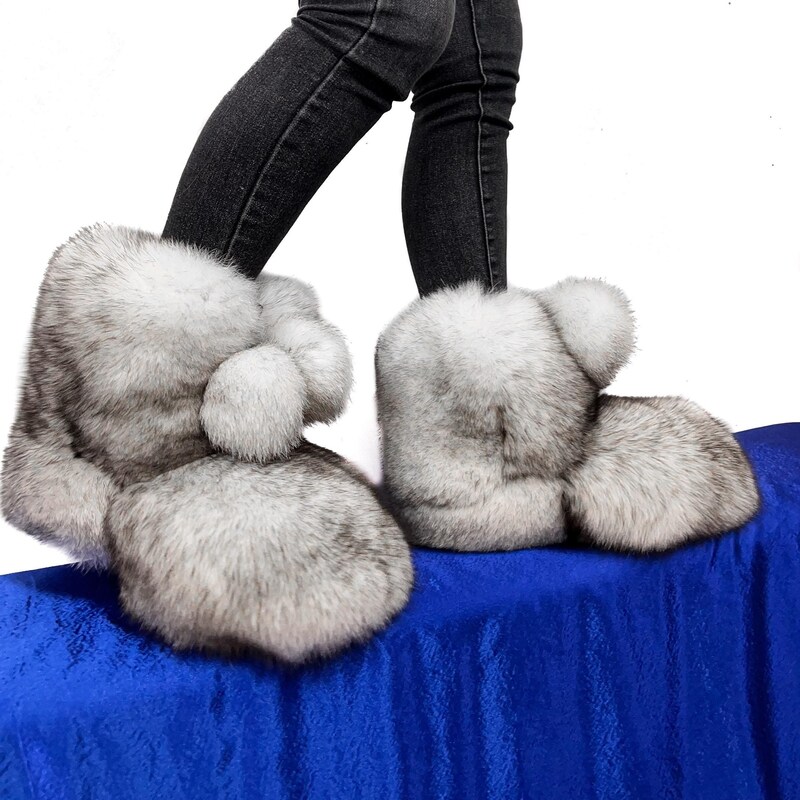 Fur Boots - Etsy