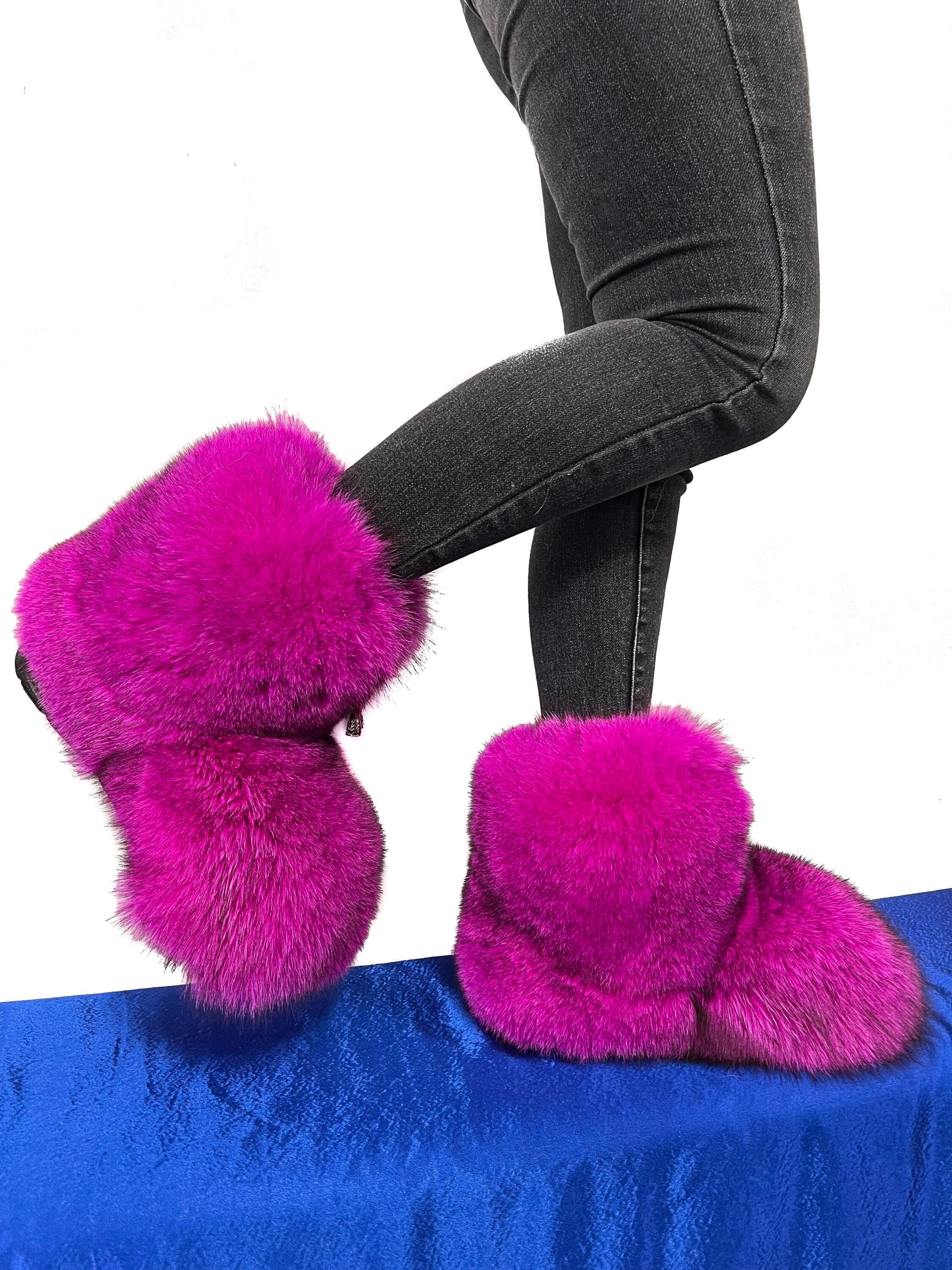 fur fur - haru Chic Fur Zip-Up Hoodie CN416 - Acubi style | LEWKIN