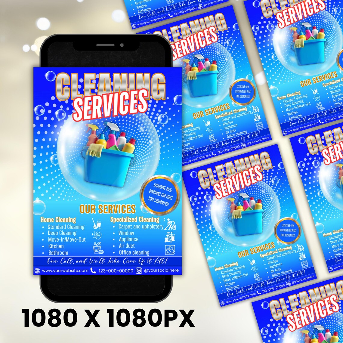 Flyer Kitchen Clean Cleaning Service Flyer, Cleaning Flyer Template, Maid Service Flyer ...