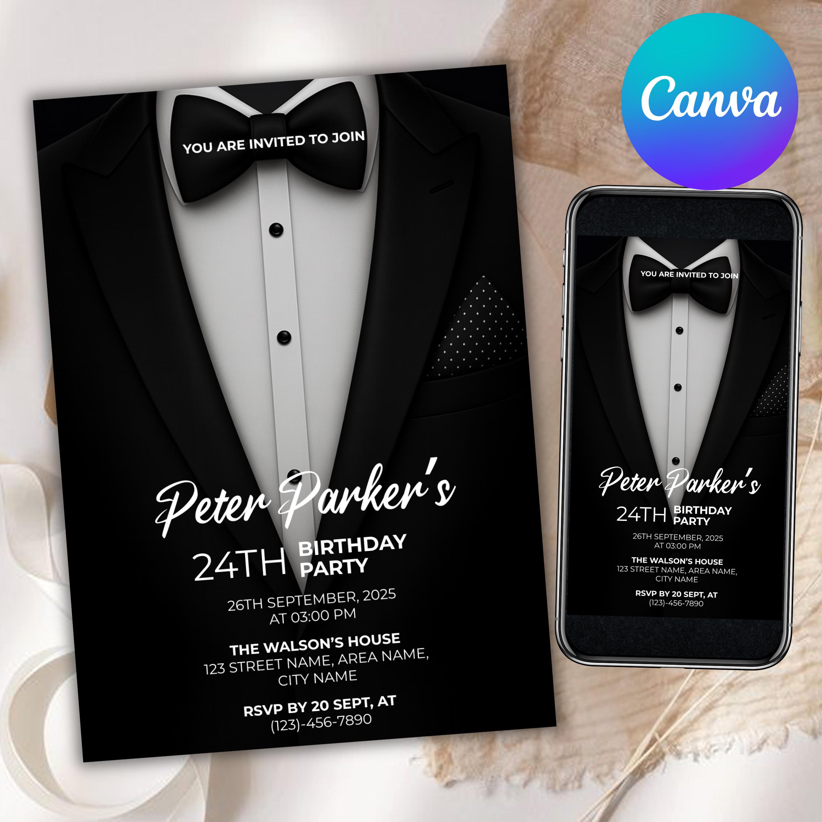 Black Tie Invitation