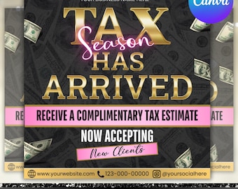 Tax Flyer, Tax Prep Flyer, Tax Business Flyer, Corporate Tax Consultation, Tax Season Flyer, Tax Preparation Flyer, Tax Szn, Canva Editable