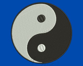 Yin Yang Embroidery Design – Machine Embroidery Pattern (Digital Download)