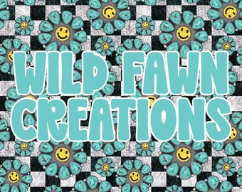 Smile Turquoise Seamless Pattern | Western Digital Paper