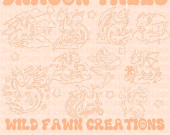 Dragon Procreate Stamps