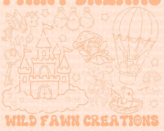 Fairy Dreams Procreate Stamps