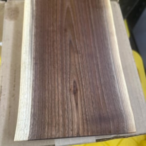 Live Edge Black Walnut Cutting Board | Charcuterie Board | Serving Tray | Solid One-Piece image 5
