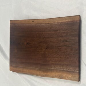 Live Edge Black Walnut Cutting Board | Charcuterie Board | Serving Tray | Solid One-Piece image 2