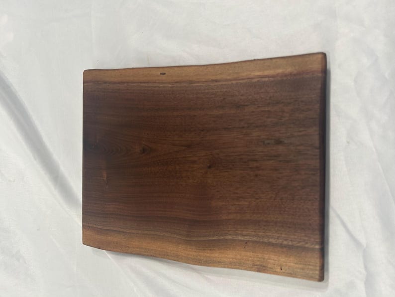 Live Edge Black Walnut Cutting Board | Charcuterie Board | Serving Tray | Solid One-Piece image 2