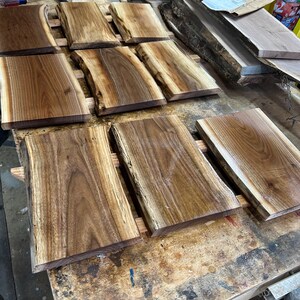 Live Edge Black Walnut Cutting Board | Charcuterie Board | Serving Tray | Solid One-Piece image 12