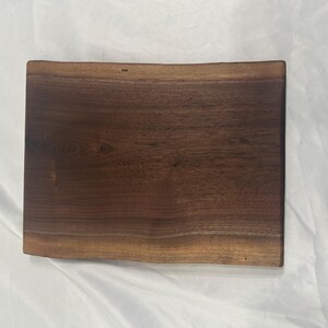 Live Edge Black Walnut Cutting Board | Charcuterie Board | Serving Tray | Solid One-Piece image 13