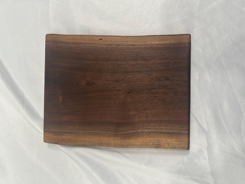Live Edge Black Walnut Cutting Board | Charcuterie Board | Serving Tray | Solid One-Piece image 13