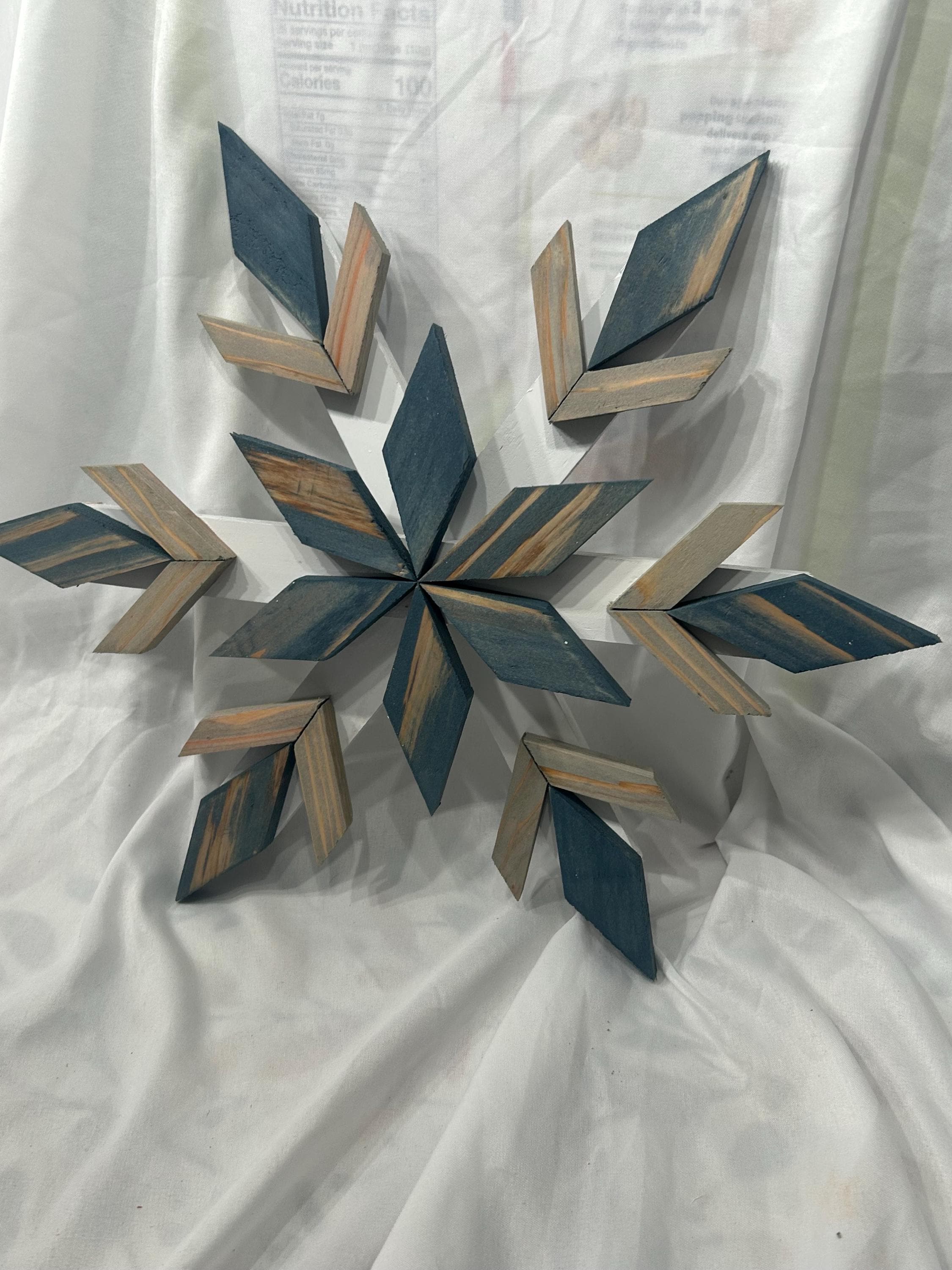 Unique Wood Snowflake Wall Art | Handcrafted Cedar Decor - Etsy