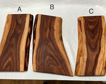 Exotic Black Acacia Live Edge Charcuterie/Cutting Board