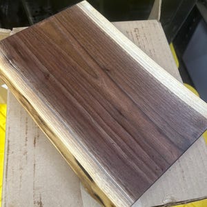 Live Edge Black Walnut Cutting Board | Charcuterie Board | Serving Tray | Solid One-Piece image 9