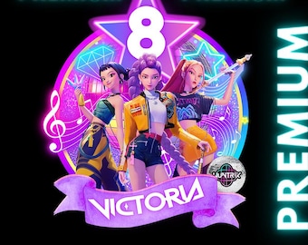 KPOP Demon Hunters Digital Picture to PRINT for Backdrop/ Banner