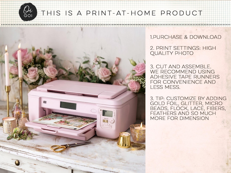 Vintage rose paper pack, junk journal kit, shabby chic pink roses, floral fussy cut kit, scrapbooking ephemera, printable corner pockets, image 5