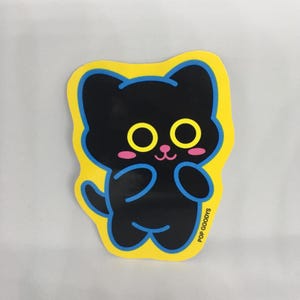 Pegatina de gato lindo