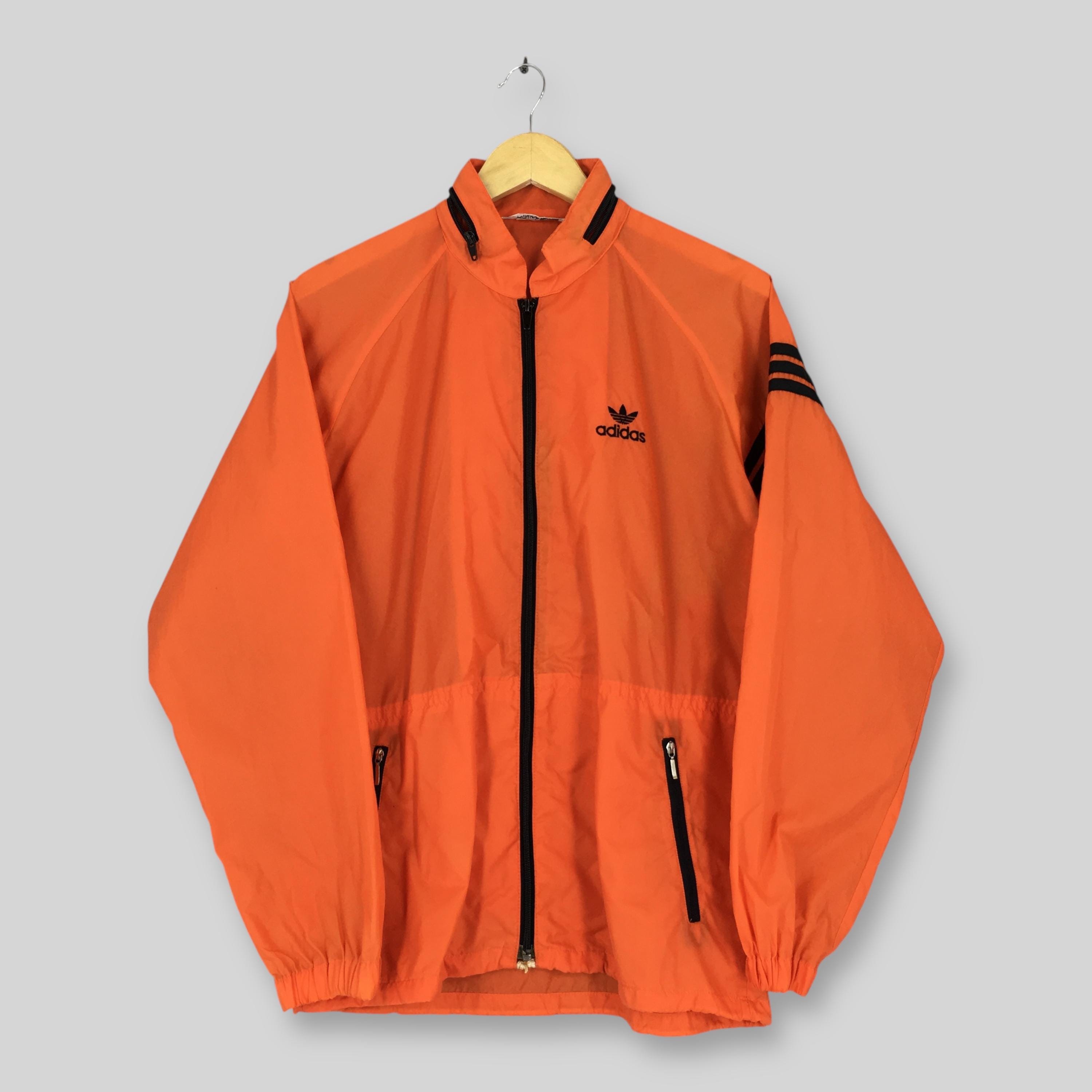 Orange Adidas Jacket - Etsy