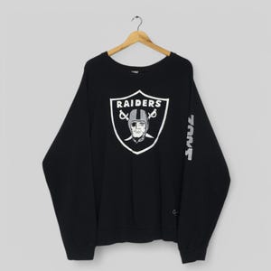 Vintage 80s Los Angeles Raiders NFL Sweatshirt Oversize Los Angeles Raiders Spell Out Sweater Raiders American Football Rugby Jumper Size 2X