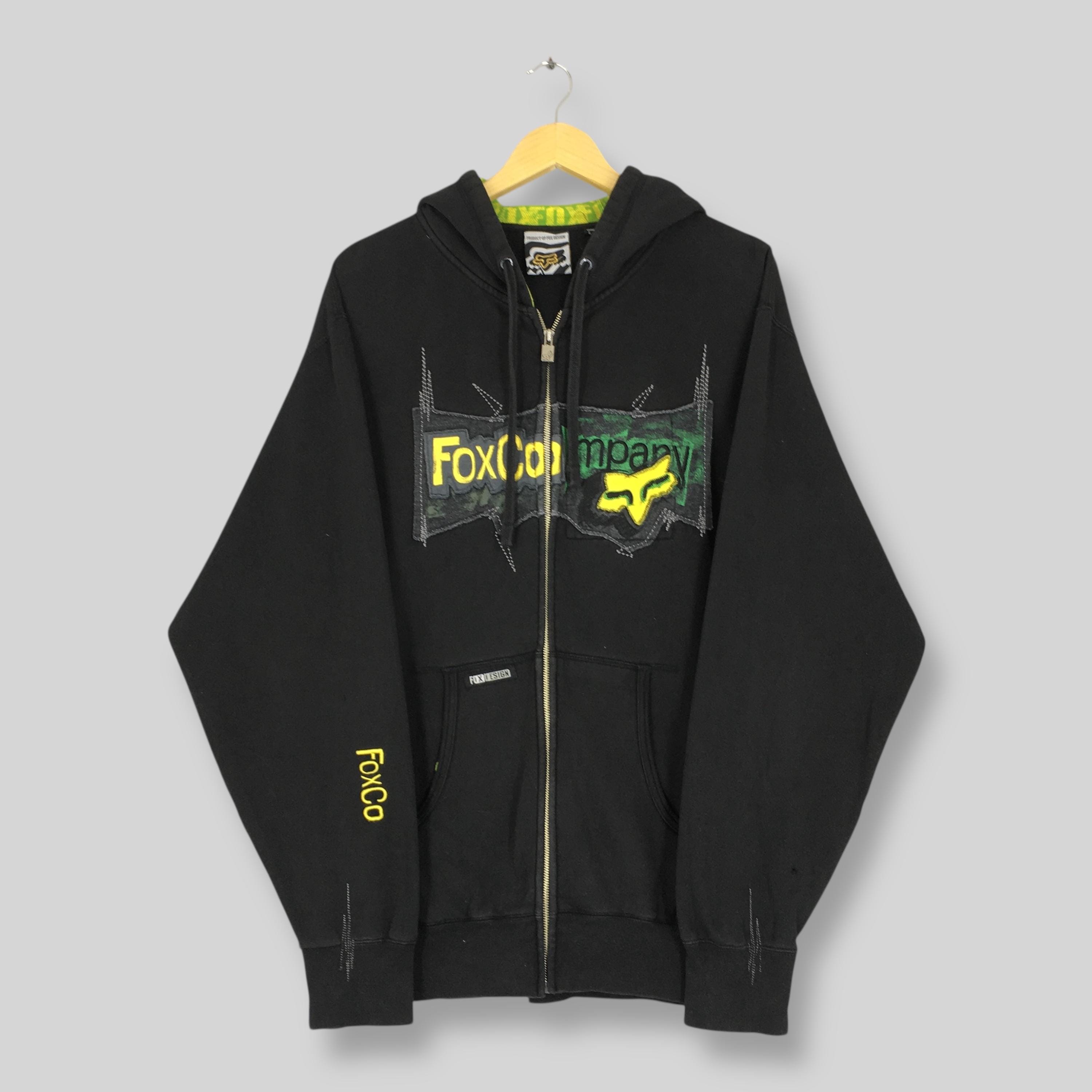 Vintage Fox Racing Riders Hoodie Sweatshirt Large Fox Racing