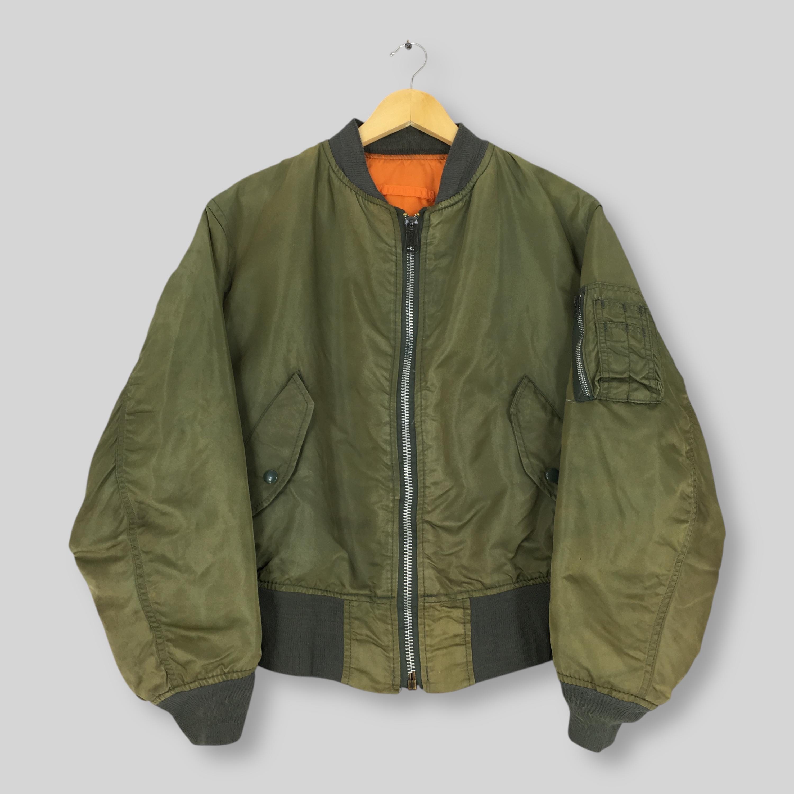 Vintage 90s Alpha Industries Usaf MA-1 Bomber Flight Jacket