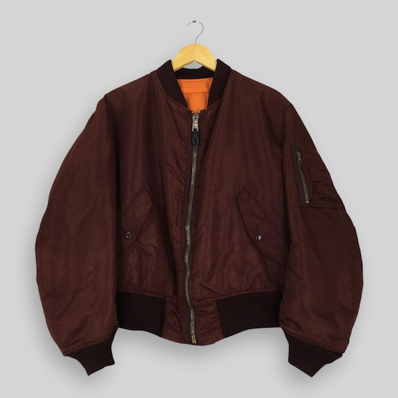 RARE Vintage 90s Alpha Industries Usaf MA-1 Bomber Flight Jacket