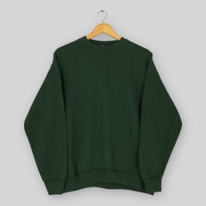 Vintage 90s Tultex Usa Green Plain Sweatshirt XLarge Tultex Maximum Sweats Blank Sweater Tultex Union Made Sports Green Crewneck Size XL