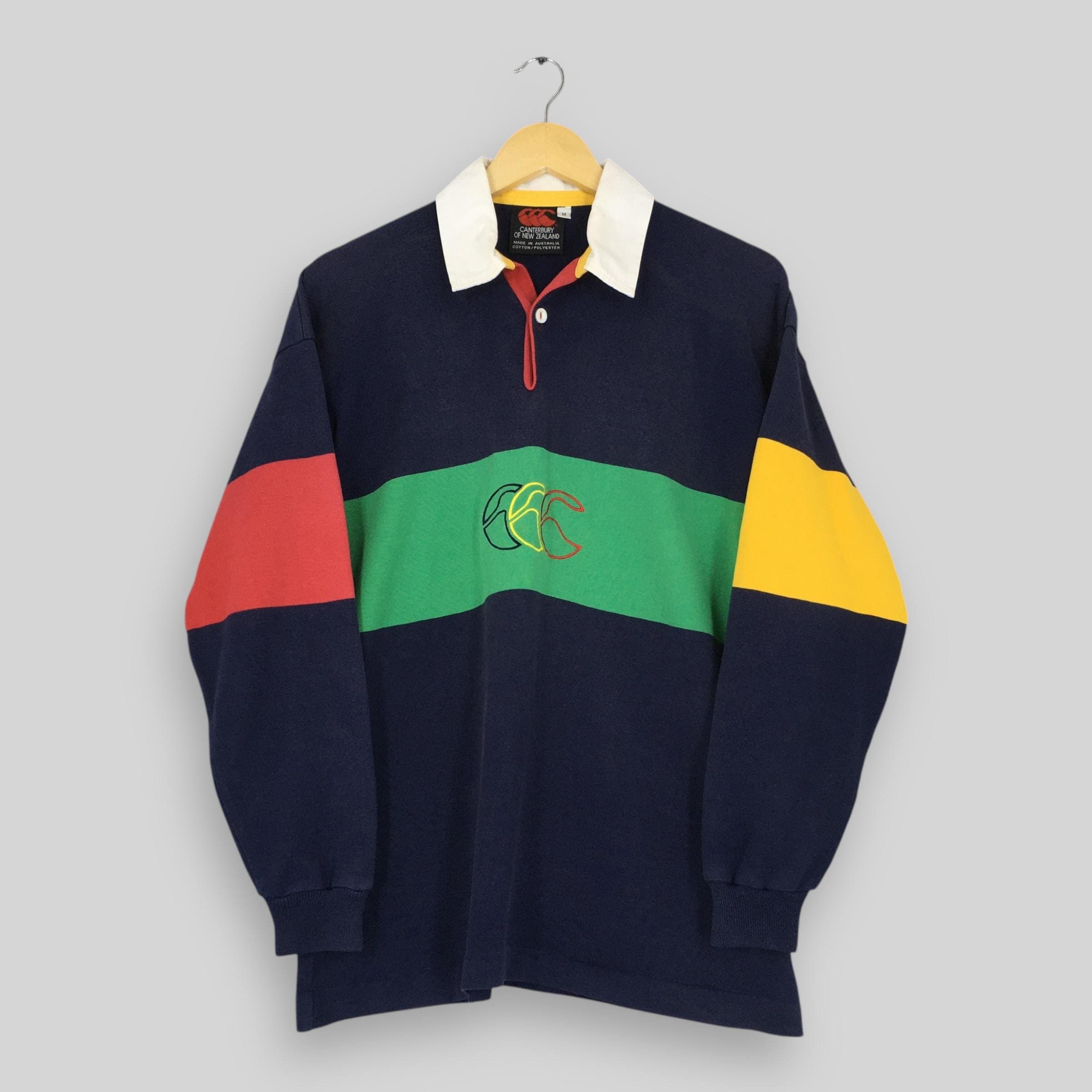 Vintage Canterbury of New Zealand Striped Rugby Shirt Medium