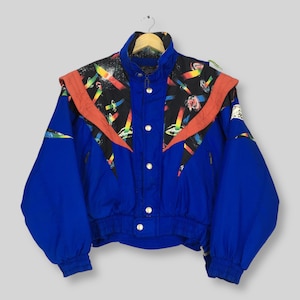 Vintage Red X Pro Ski Wear Jacket Medium Red X Japan Skiing Cold Weather Bomber Jacket Windex Racing Winter Hoodie Retro Coat Size M