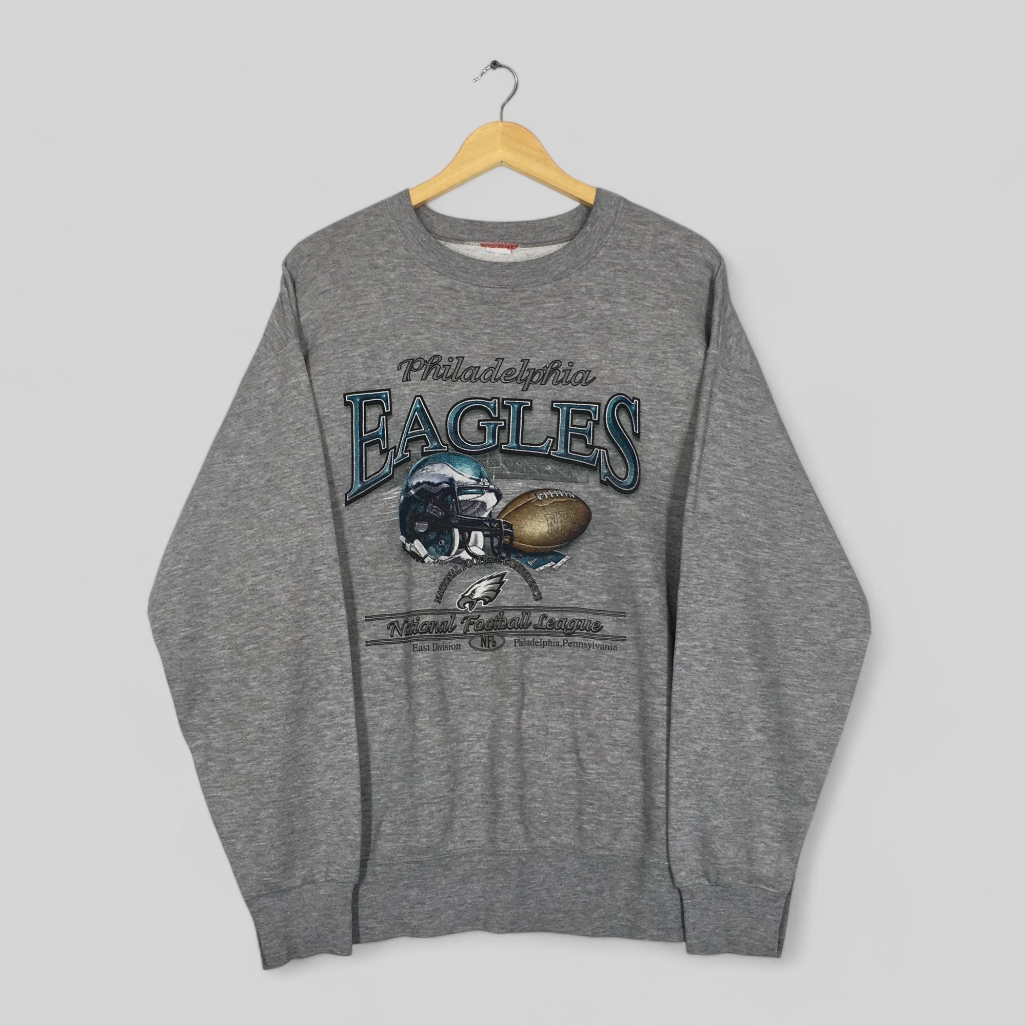 Vintage Philadelphia Eagles Nfl Gray Sweatshirt Xlarge