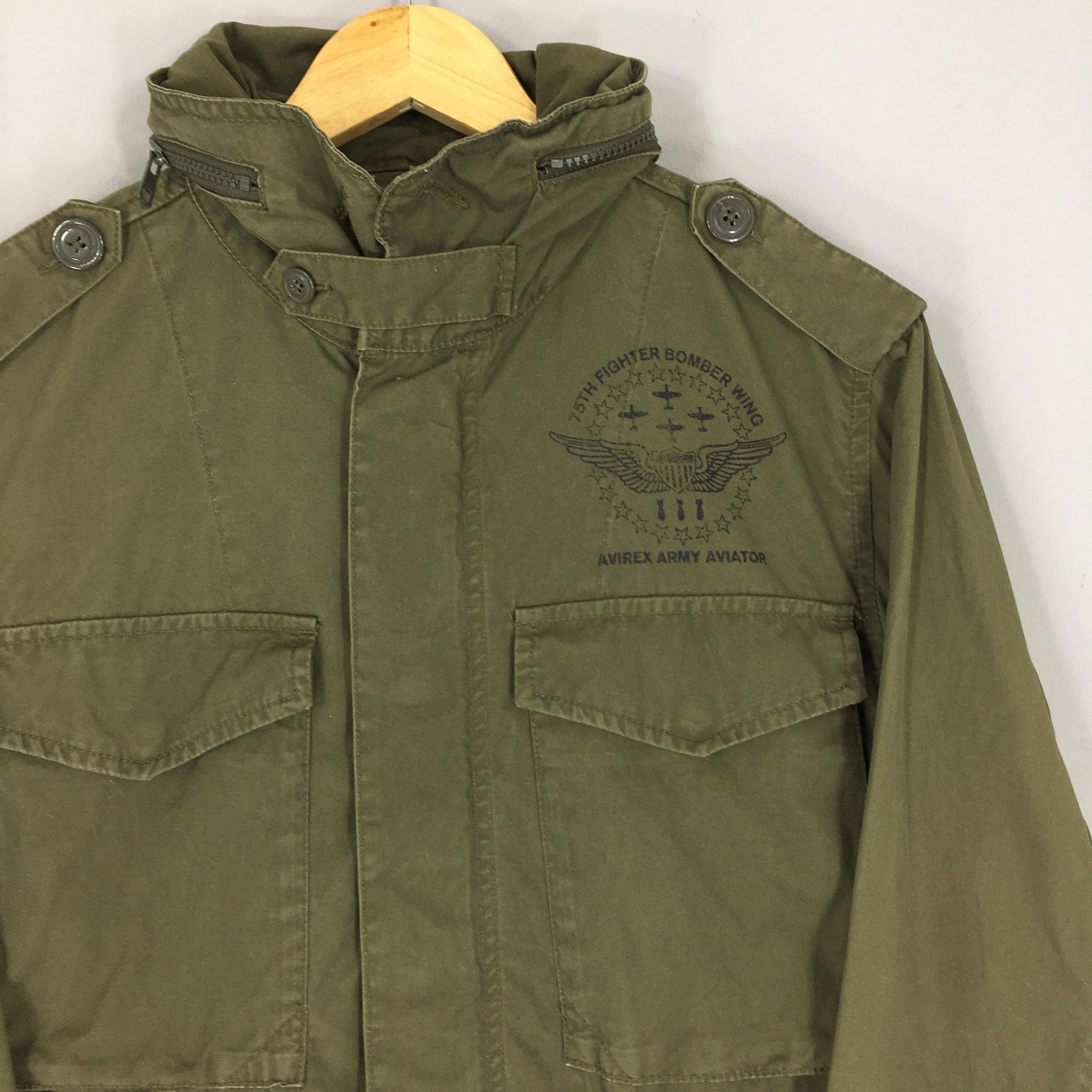 Vintage Avirex Ltd Zipper Parka Jacket Medium 90s Avirex