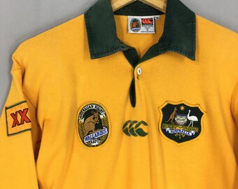 Vintage 90s Australian Wallabies Canterbury Rugby Shirt