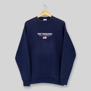 Vintage 90s San Francisco California Sweatshirt Medium San Francisco California Embroidered Graphics Sweater San Francisco Usa Jumper Size M