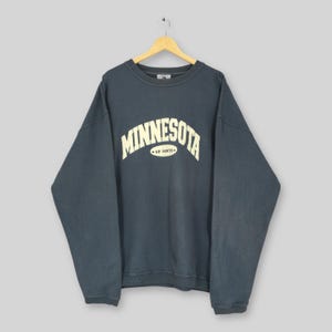 Vintage Minnesota Up North Sweatshirt XXLarge Minnesota Up North Spell Out Logo Crewneck Minnesota Us State Boxy Sweater Size XXL