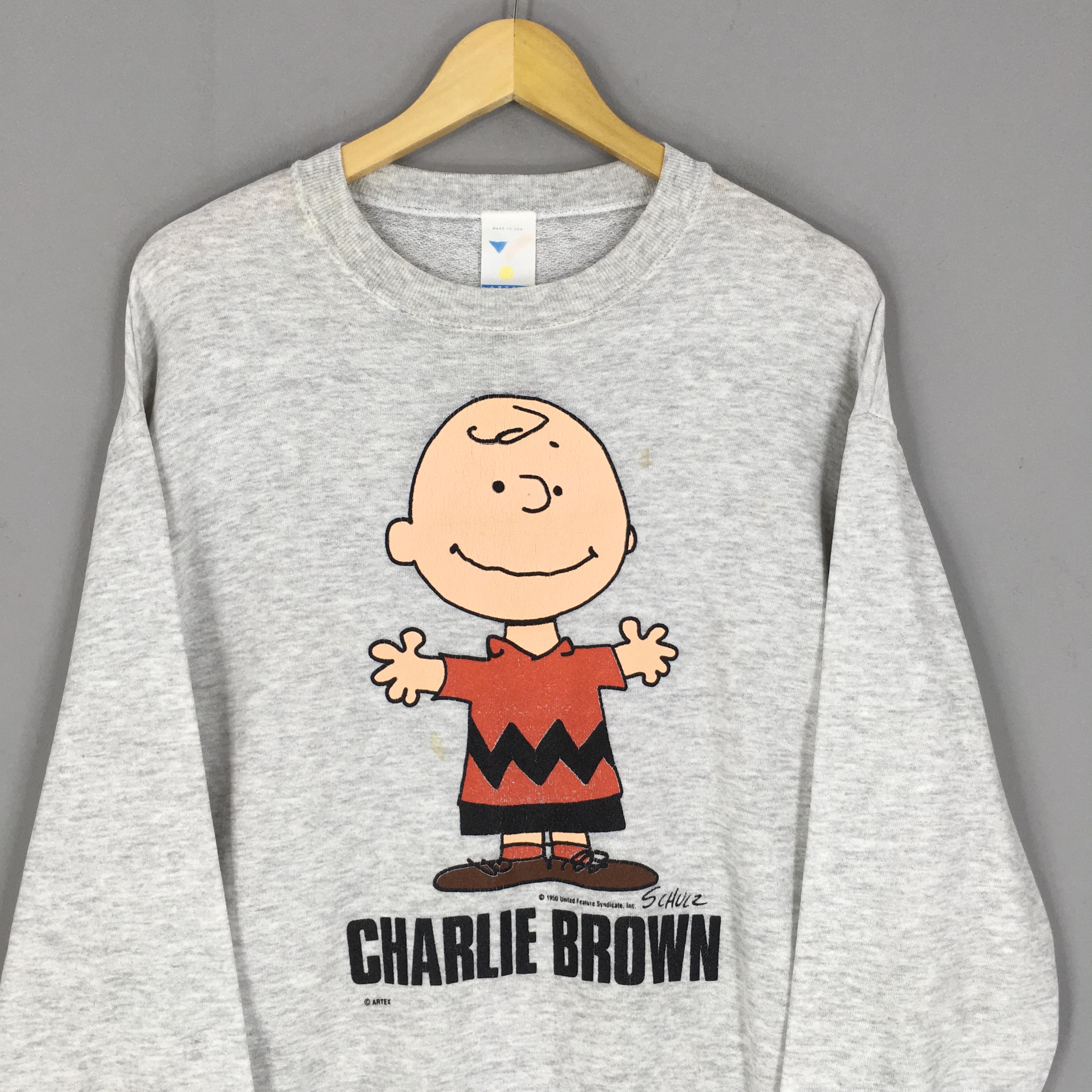 Vintage 90s Charlie Brown Peanuts Sweatshirt Medium Snoopy