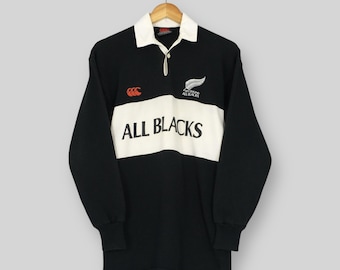 Vintage 90s Canterbury of New Zealand All Blacks Rugby Shirt