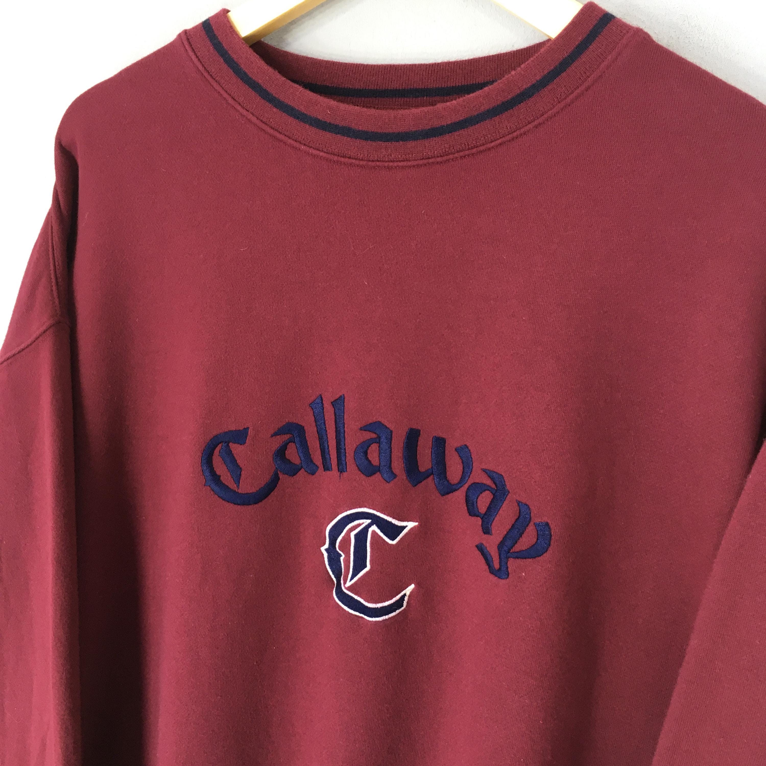 Callaway + CLUBHAUS Crewneck Sweat サイズL Vintage Callaway Golf Red Sweatshirt Xlarge Callaway Golf