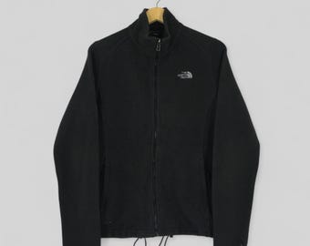 Vintage The North Face Polartec Fleece Jacket Small The North Face Sportswear Jacket North Face Zip Up Warmer Black Sweater Size S
