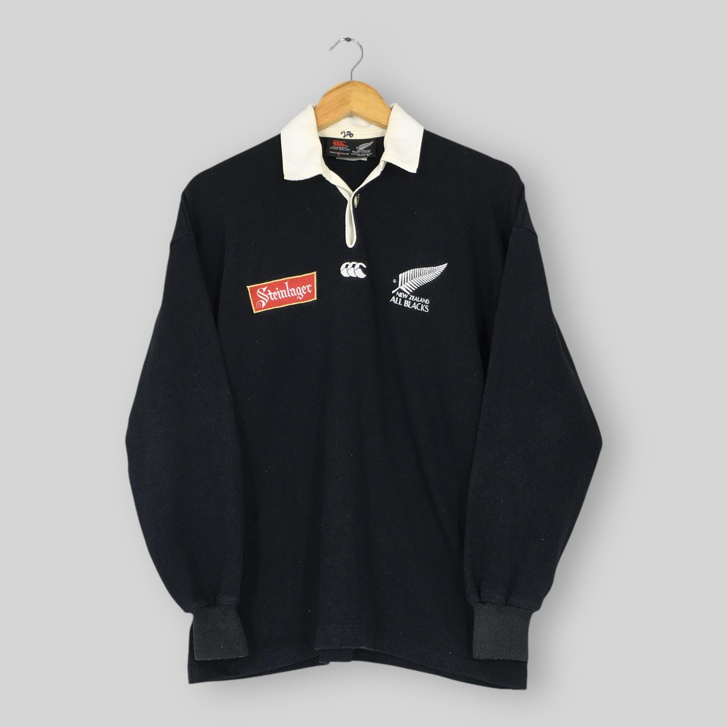 CANTERBURY OF NEW ZEALAND ラガーシャツ 90s Vintage 90s Steinlager Canterbury of New Zealand All Blacks