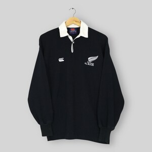 90s CANTERBURY OF NEWZEALAND ラガーシャツ ブラック 90`s CANTERBURY カンタベリー ラガーシャツ ニュージーランド製