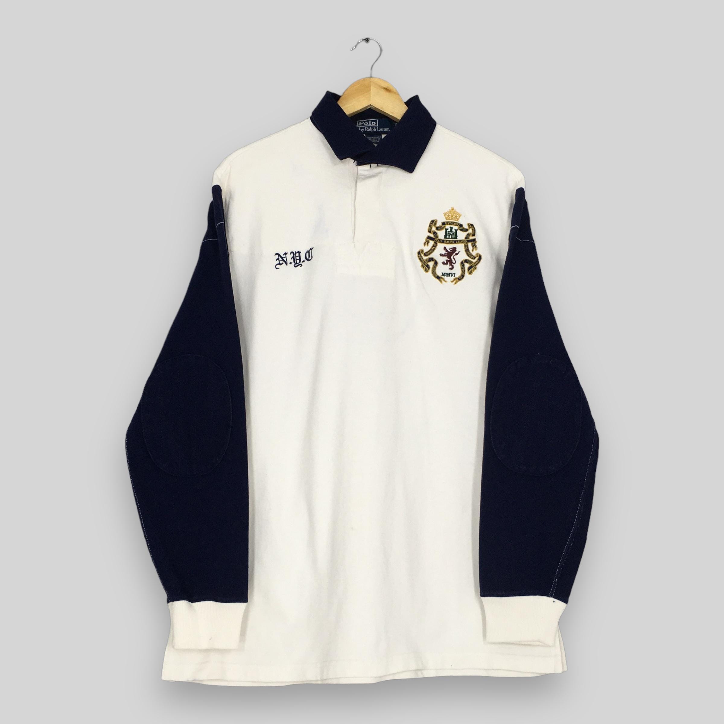 90s “POLO By Ralph Lauren” rugger shirt Vintage 90s Polo Ralph Lauren Rugby Shirt Medium Polo Ralph