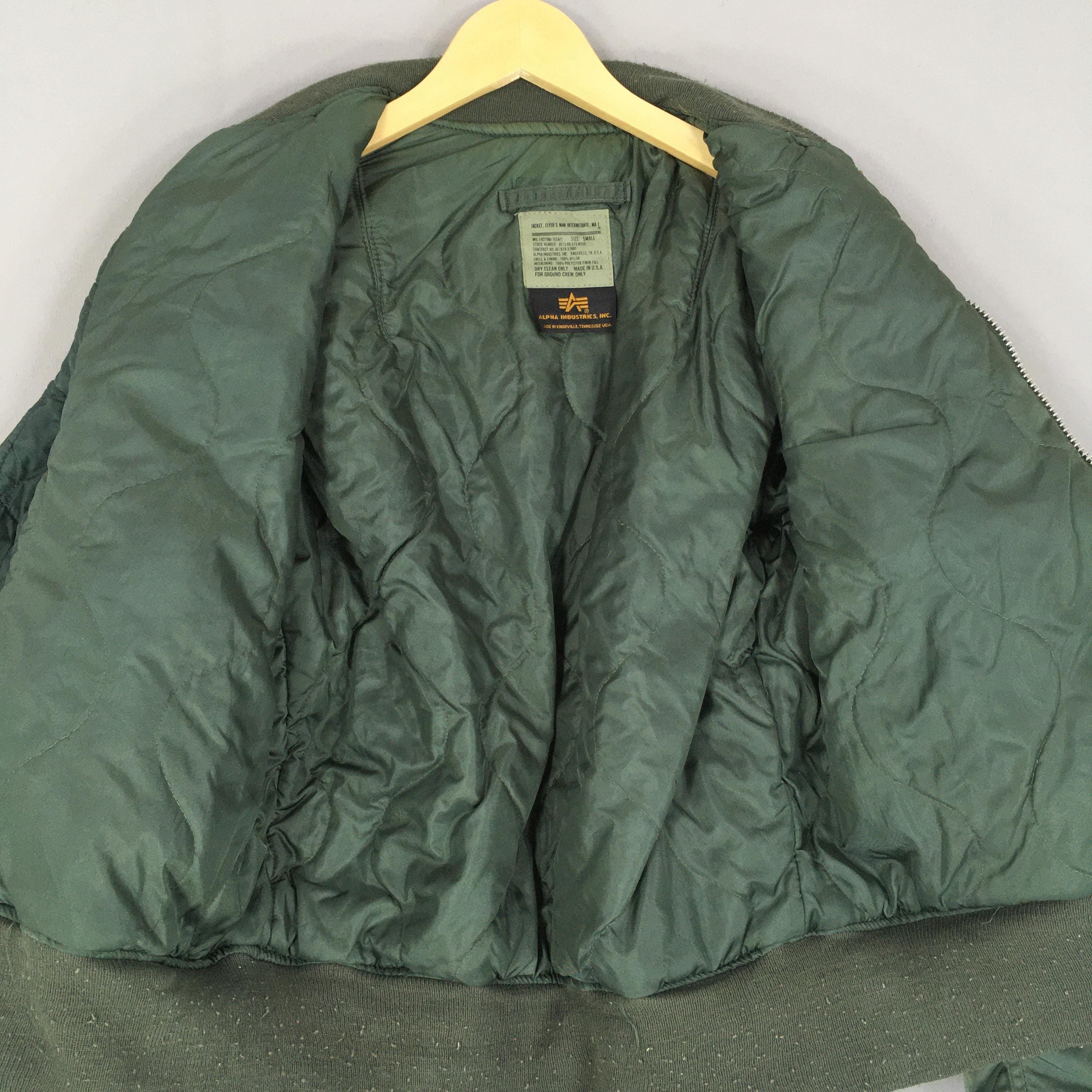 Vintage 90s Alpha Industries Usaf MA-1 Bomber Flight Jacket