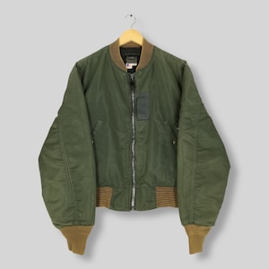 Vintage 90s Spiewak And Sons Usaf MA-1 Bomber Flight Jacket Large Us Air Force Military Jacket Alpha Industries Army Zipper Jacket Size L