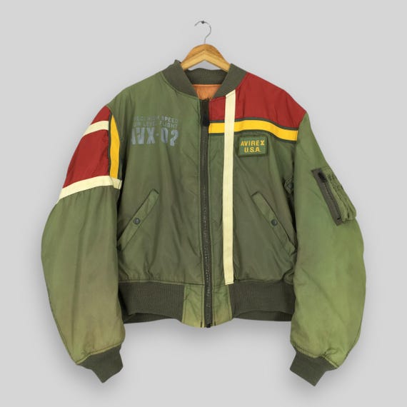 RARE Vintage Avirex Ltd Zipper Bomber Jacket Xlarge Avirex Army
