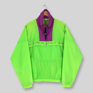 「vintage」 90s オーシャンパシフィック オフセット ブルゾン Vintage 90s Ocean Pacific Anorak Jacket: Embroidered Logo