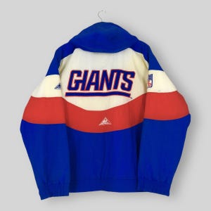 Vintage New York Giants NFL Bomber Jacket Medium New York Giants Embroidered Zipper Jacket NY Giants American Football Hoodie Jacket Size M